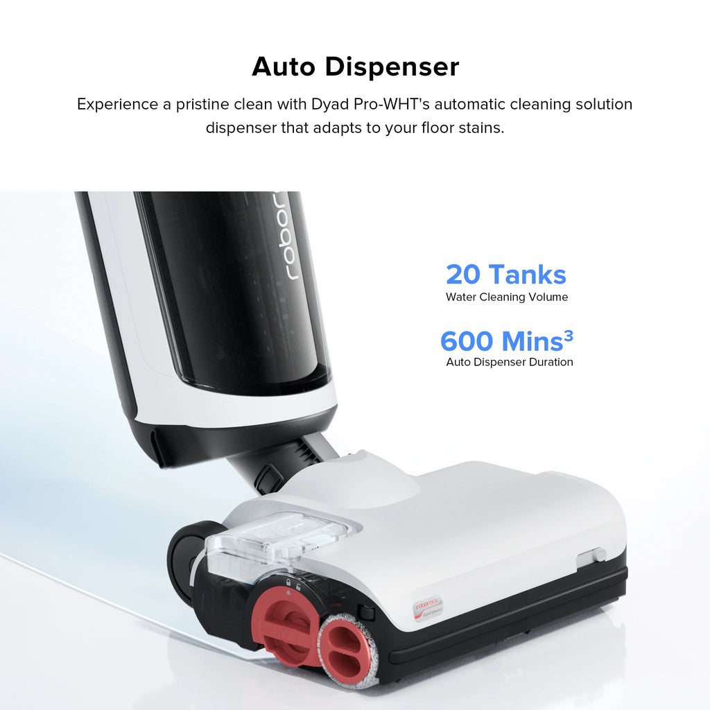 Roborock&reg; Dyad Pro Wet and Dry Vacuum Cleaner with multi-rollers, 17000Pa Suction, Self-Cleaning and Self-Drying