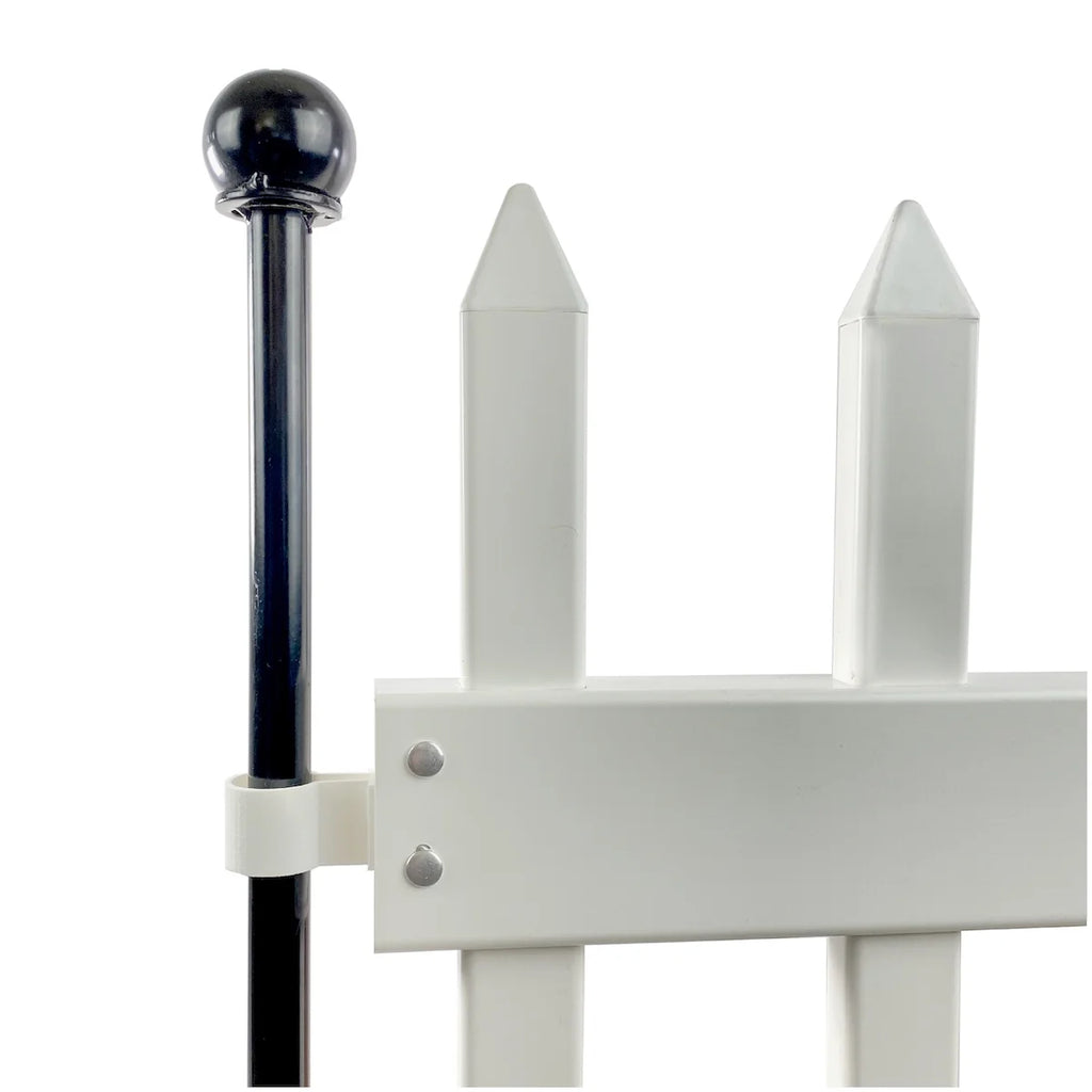 Yardlink White Vinyl Fence Gate, 34 inch H x 39-1/4 inch W