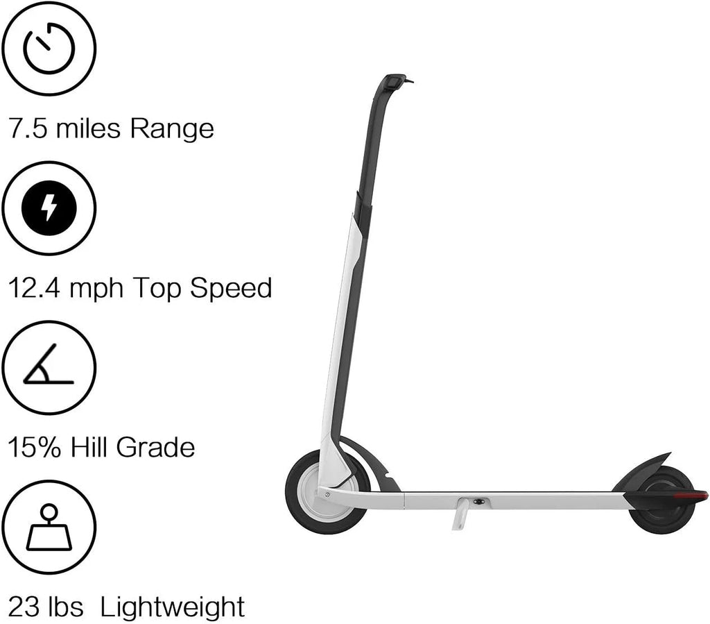 Open Box Segway Ninebot Air T15 Electric Kick Scooter, Lightweight and Portable - White