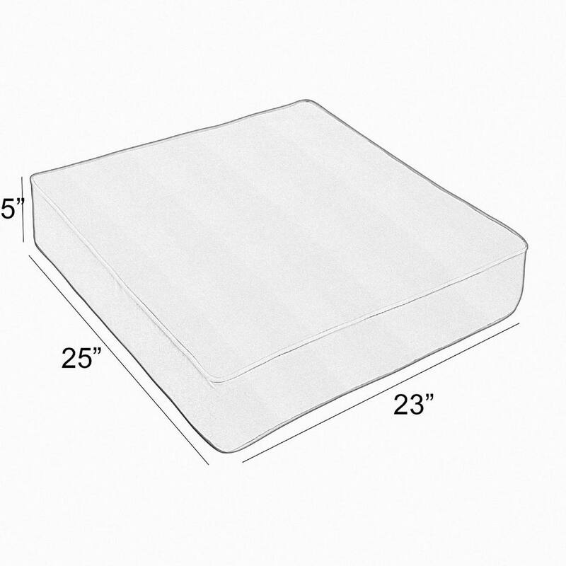 Sunbrella Spectrum Cilantro Rectangle Outdoor Seat Cushion