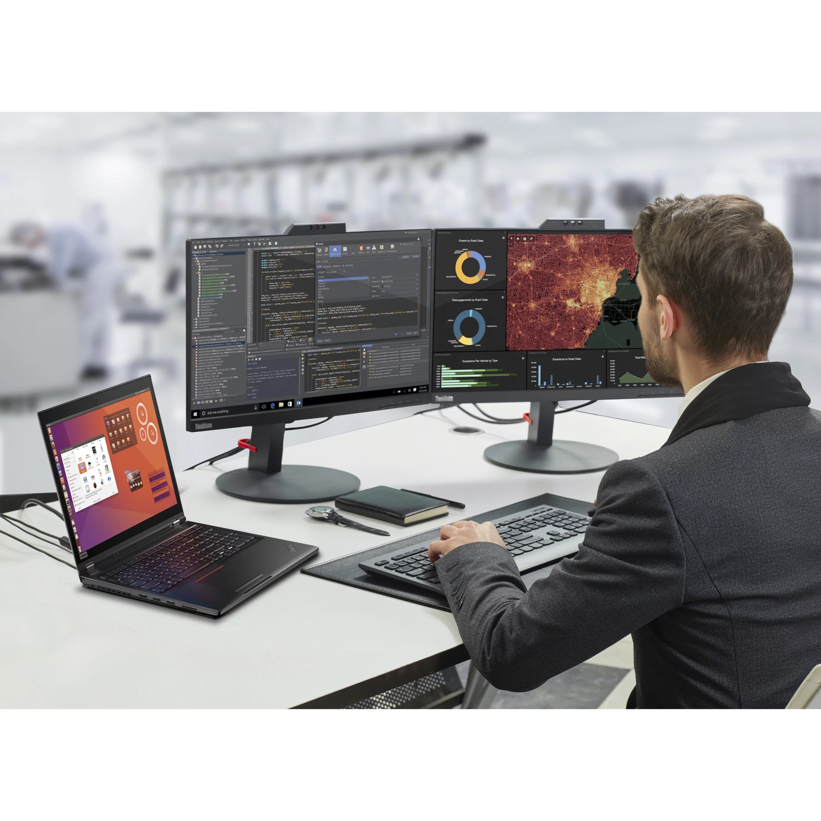 Lenovo ThinkPad 15.6" Full HD Laptop, Intel Core i7 i7-9850H, 512GB SSD, Windows 10 Pro, 20QN0018US