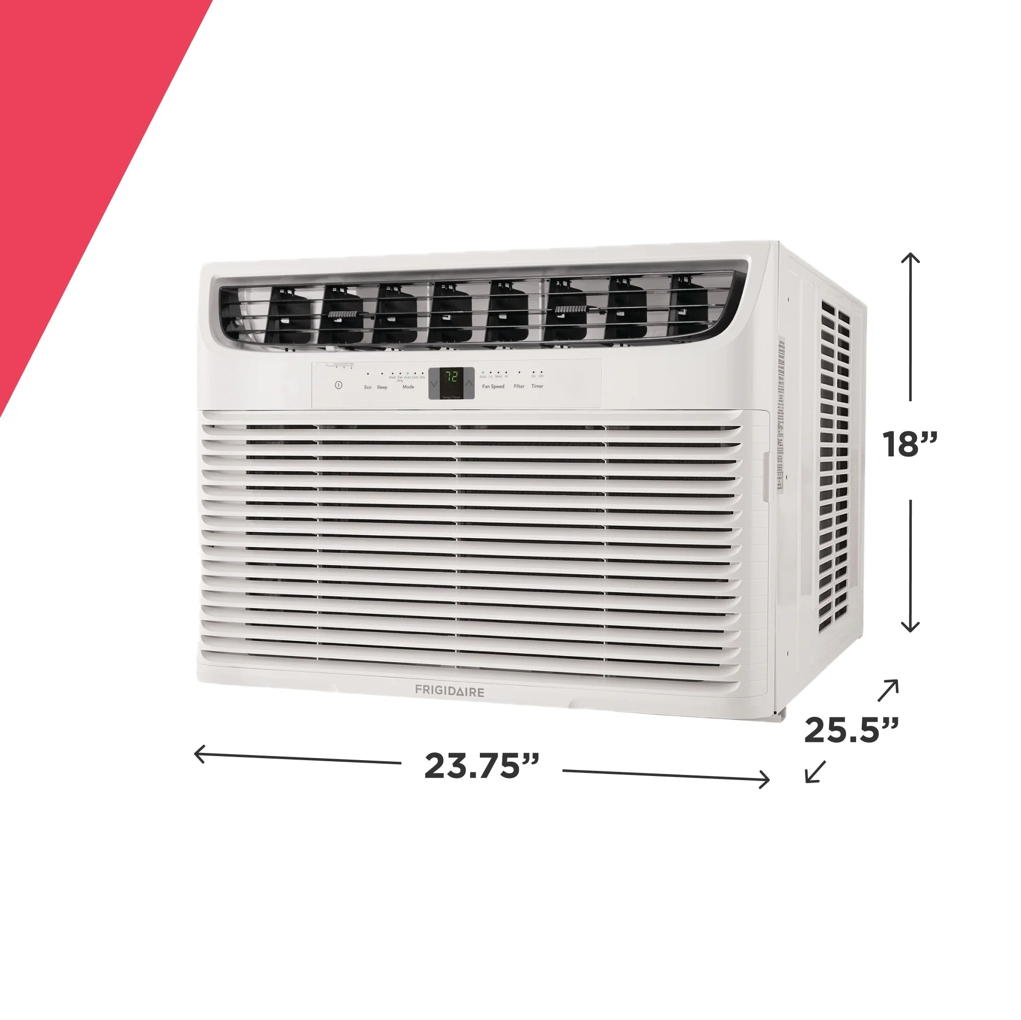Frigidaire 18,000 BTU Window Room Air Conditioner with Supplemental Heat