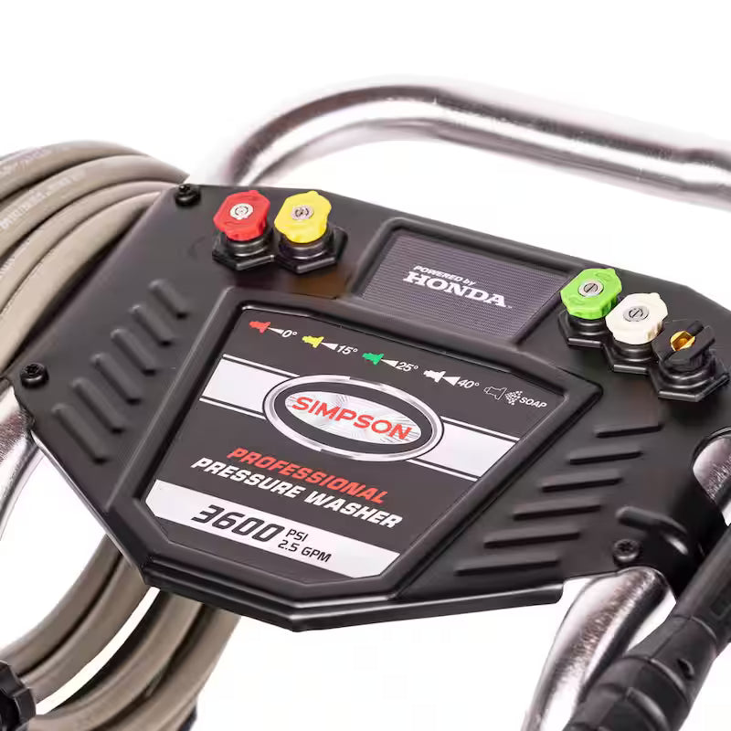 3600 PSI 2.5 GPM Cold Water Gas Pressure Washer with HONDA GX200 Engine