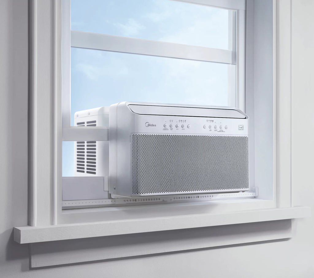 Midea 12,000 BTU Smart Inverter U-Shaped Window Air Conditioner, 35% Energy Savings, Extreme Quiet, Covers up to 550 Sq. ft., MAW12V1QWT