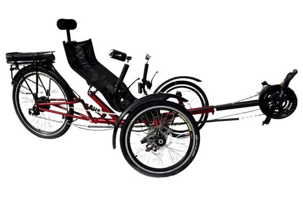 Electric Recumbent Tricycle Trike - Fastest Motorized Tadpole Trike