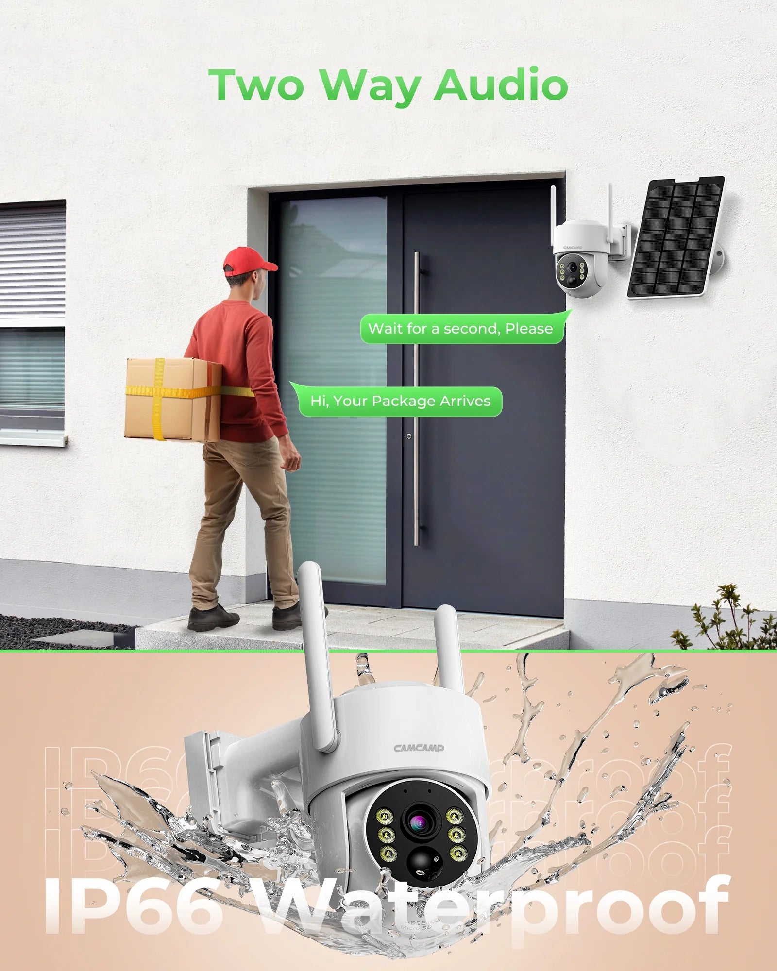 TOGUARD SC44 2K/4MP Solar Security Camera System Outdoor with 7" NVR Monitor Dome Surveillance Camera Wireless WiFi Connector
