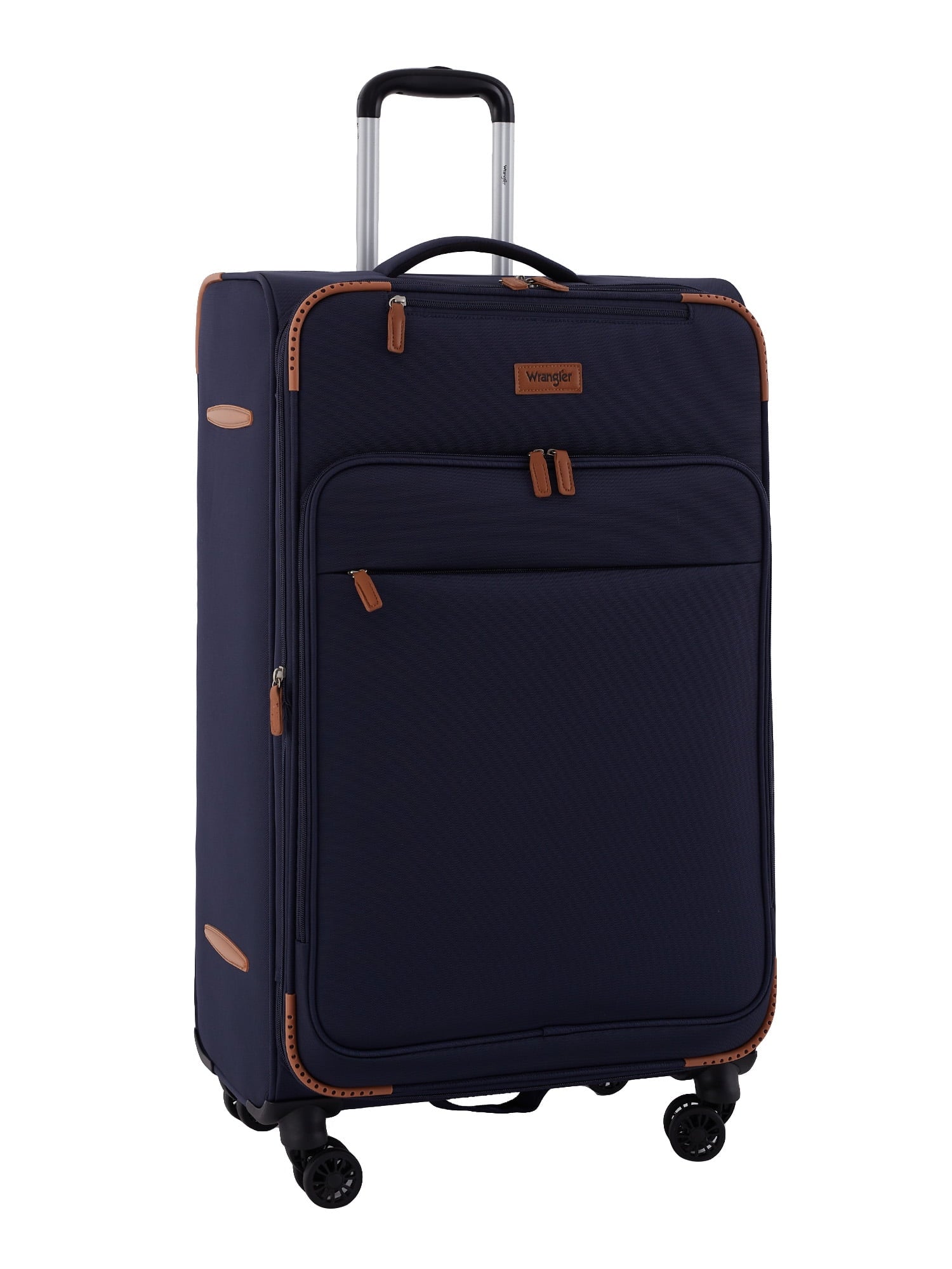 Wrangler 5 pc Softside Spinner Travel Luggage Set, Khaki