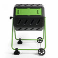 FCMP Outdoor HOTFROG 37 Gallon Dual Chamber Tumbling Composter Bin