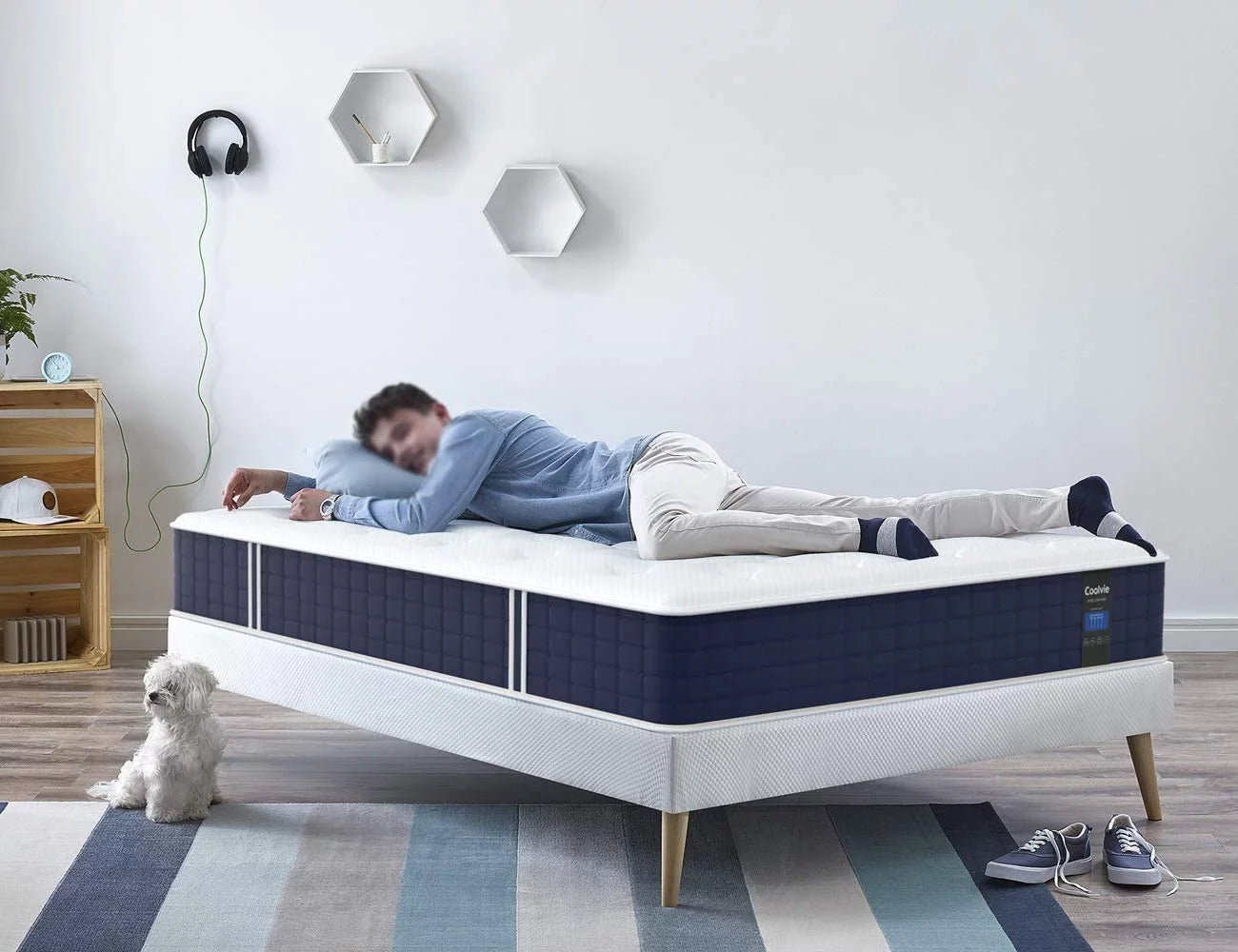 Twin XL Mattress, Coolvie 10 inch Hybrid Mattress in a Box, Medium Firm, Multiple sizes