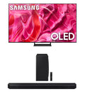 Samsung QN65S90CAFXZA 65" 4K OLED Smart TV with AI Upscaling with a Samsung HW-Q800C 5.1.2ch Soundbar and Subwoofer with Dolby Atmos (2023)