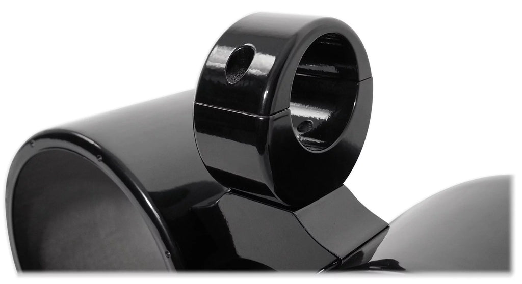 Rockville DMAC80B Dual 7.7" Black Aluminum Wakeboard Tower Speaker Pods+Covers