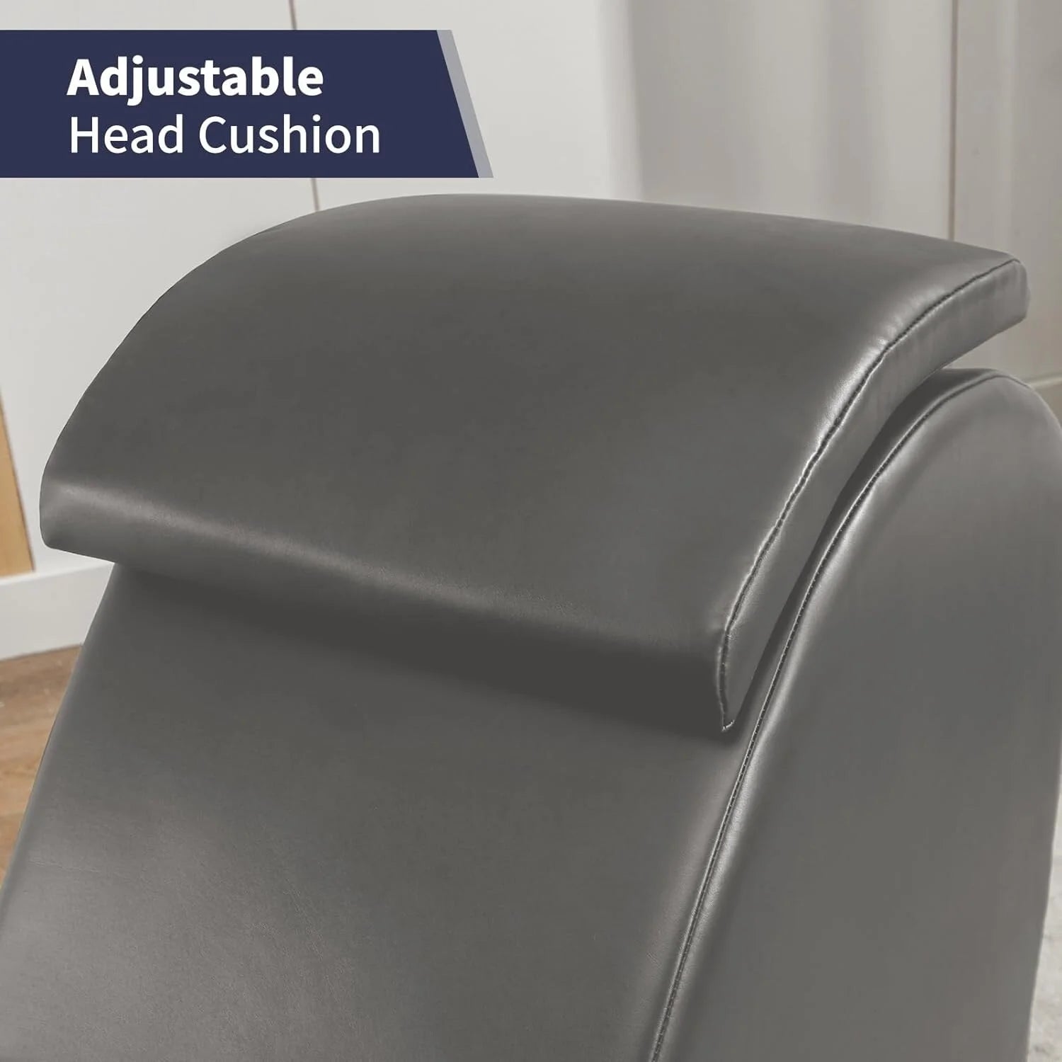 Mixoy Indoor Yoga Chair,Curved Yoga Chaise Lounge Chair for Adults Stretching Exercising Relaxing Dark Grey