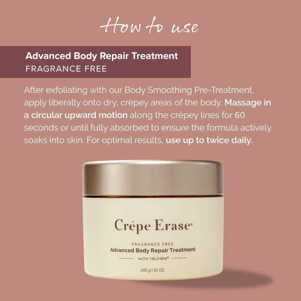 Crepe Erase Advanced Body Repair Treatment, Fragrance Free, 10 Oz