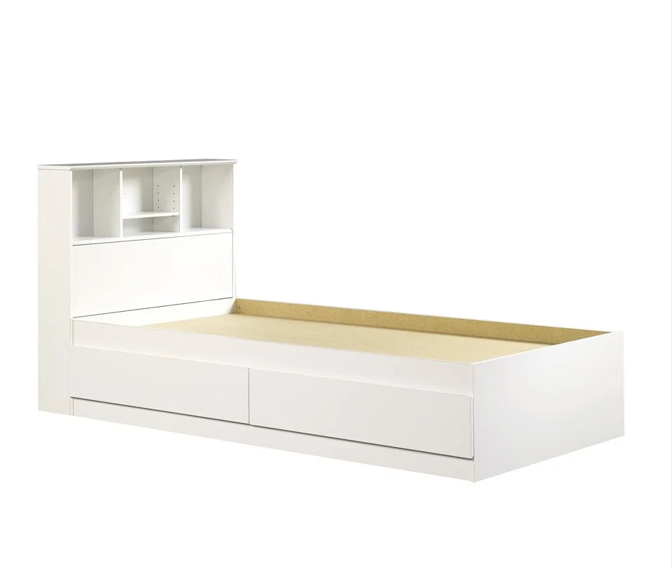 Your Zone Storage Bed with Bookcase Headboard, Twin, Espresso Finish