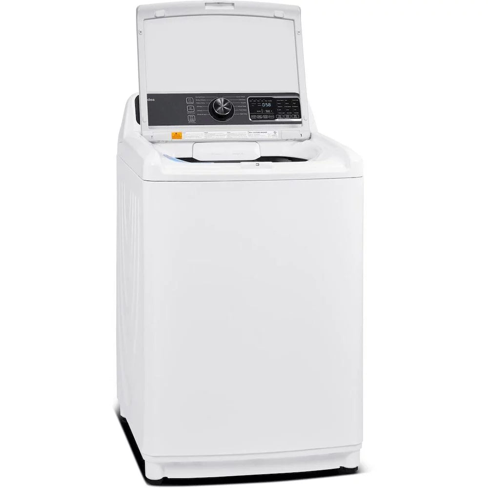 Midea MLV45N3BWW - Washing machine - width: 27 in - depth: 28.9 in - height: 45.6 in - top loading - 4.5 cu. ft - 700 rpm - white
