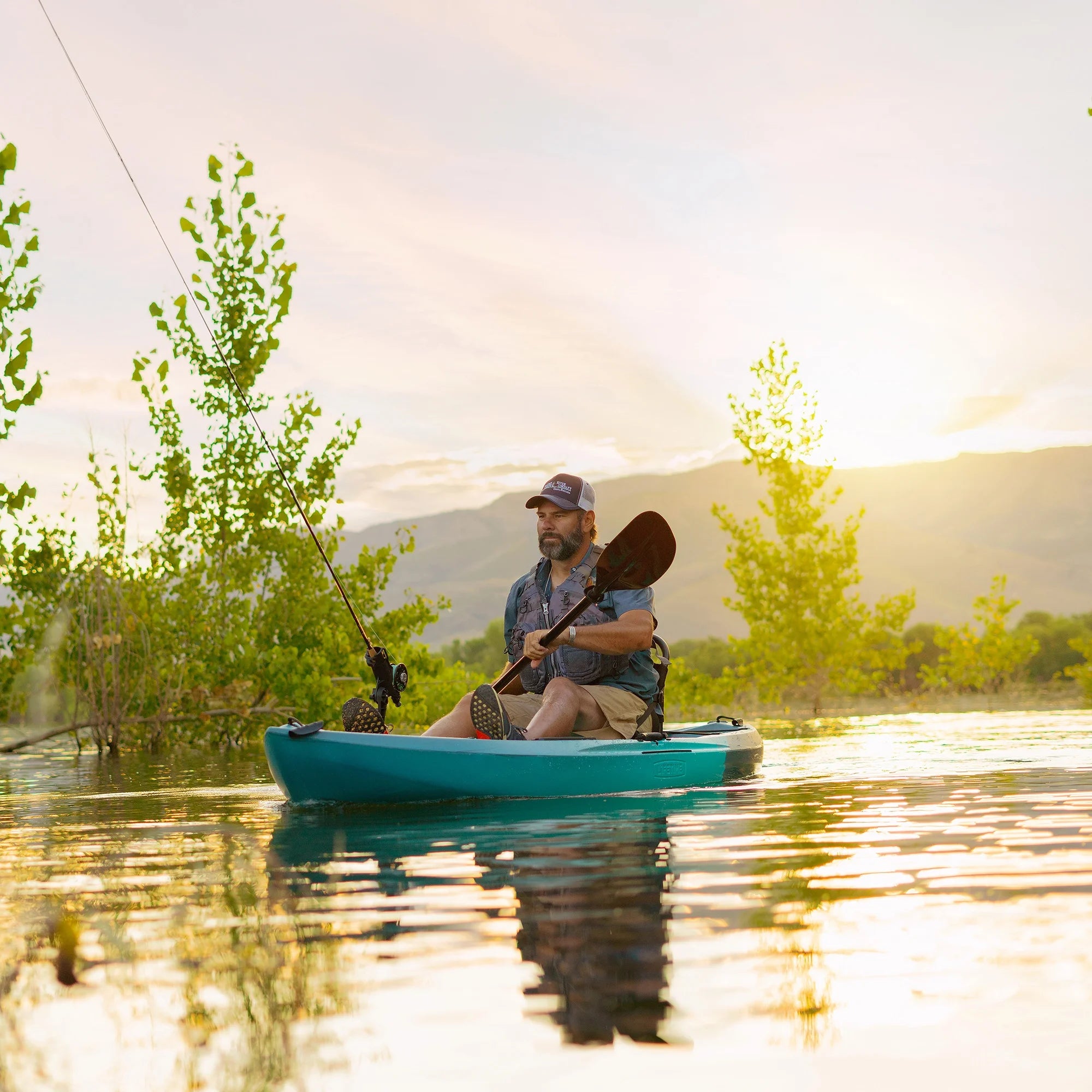 Lifetime Tamarack Pro 123 inch Sit-On-Top Kayak, Lightning Fusion (90995)