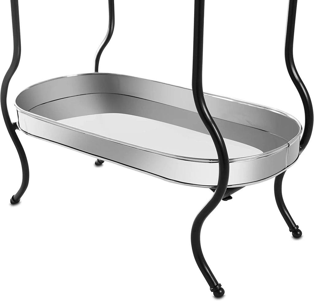 Steel Galvanized Beverage Tub with Stand and Drip Pan Tray - Oval shape (Large Size) by MG Decor - Madhu Collection