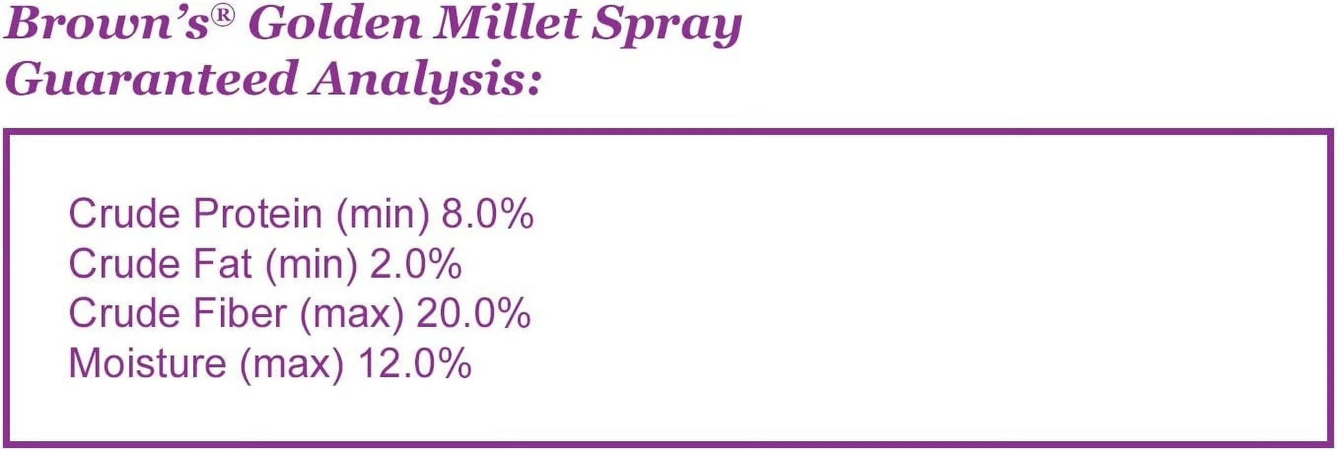 Golden Millet Spray, All-Natural Foraging Treat for Pet and Wild Birds, 5-lb Bag - Sun-Cured, Grown and Harvested in the USA