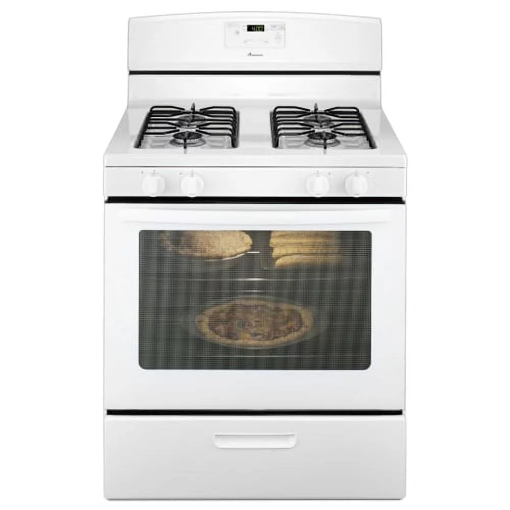 Amana AGR5330BA 30 Inch Wide 5.1 Cu. Ft. Free Standing Gas Range with SpillSaver