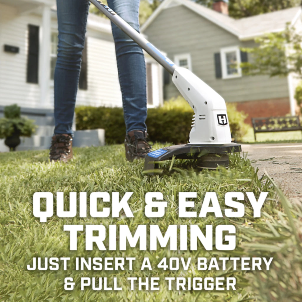 HART 40-Volt 12-inch Cordless String Trimmer Kit, (1) 2.5Ah Lithium-Ion Battery