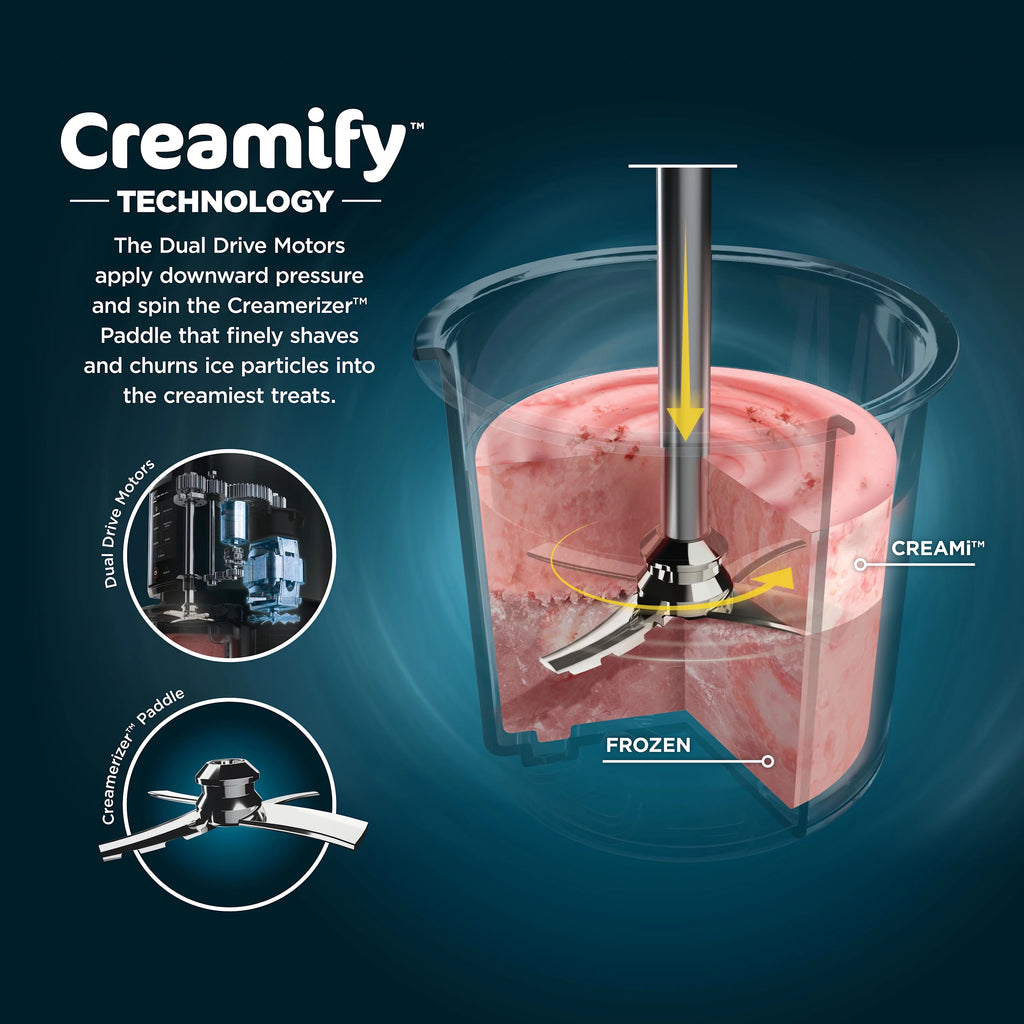 Ninja CREAMi Ice Cream Maker, for Gelato, Mix Ins, Milkshakes, Sorbet, Smoothie Bowls &amp; More, 7 One-Touch Programs, Silver, NC290WMBF