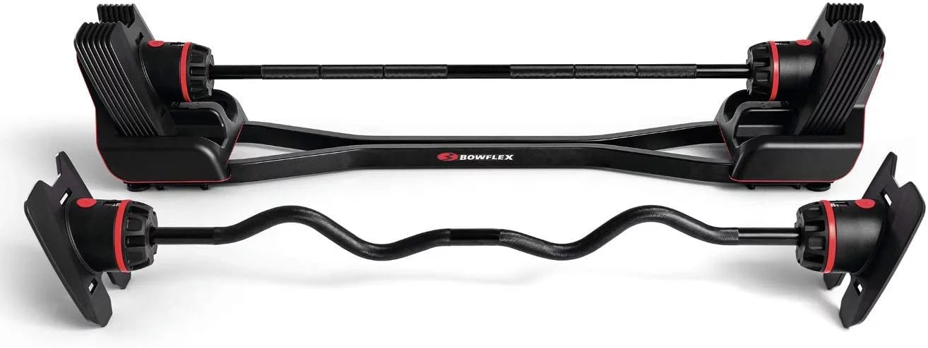 Bowflex SelectTech 2080 Barbell with Curl Bar, 20 to 80 lbs
