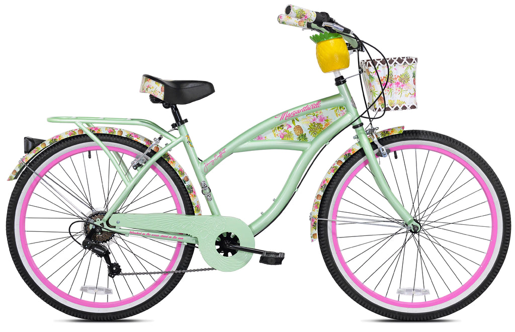 Margaritaville 26" Pineapple Women's Cruiser Bike, Green