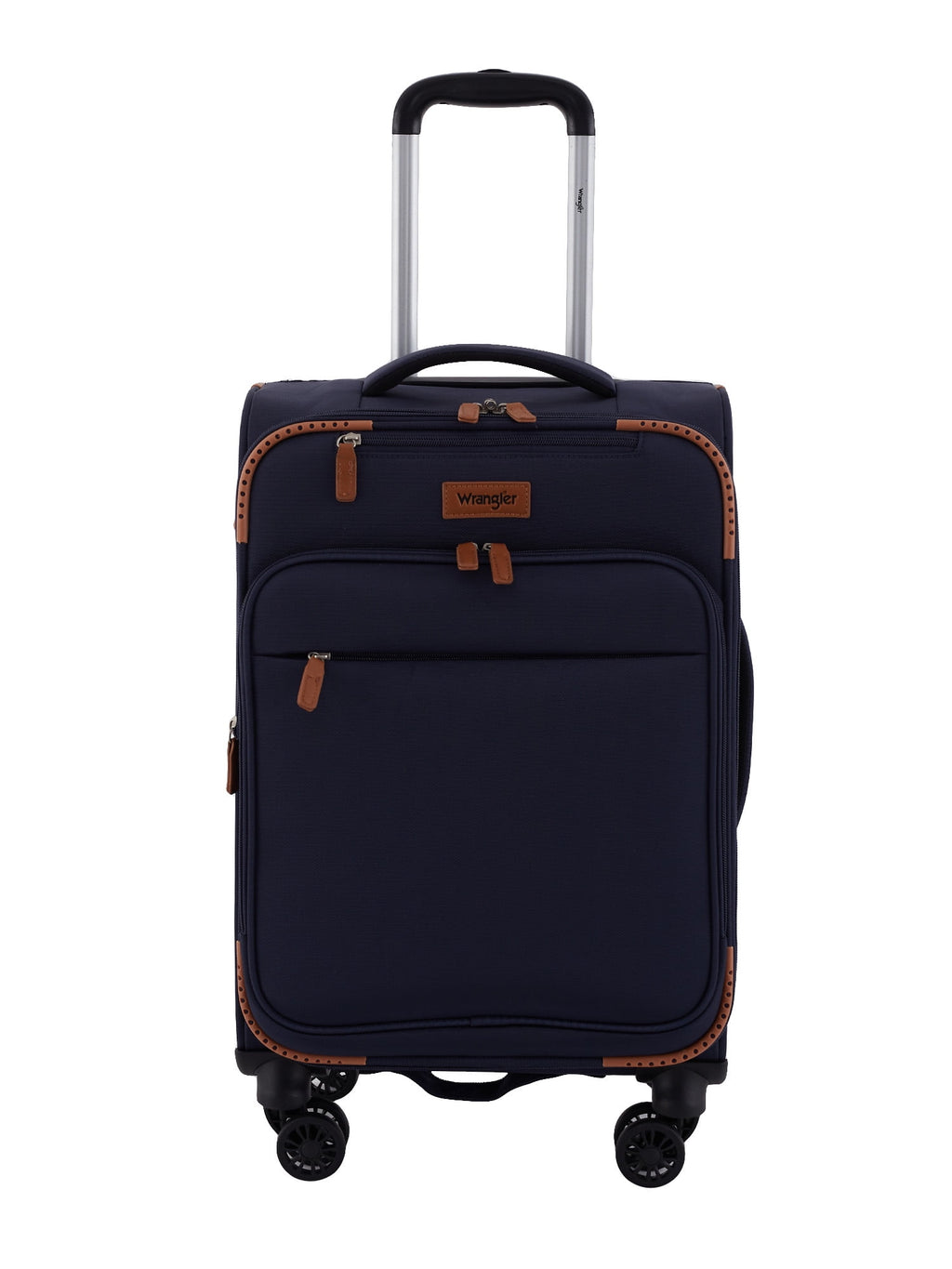 Wrangler 5 pc Softside Spinner Travel Luggage Set, Khaki