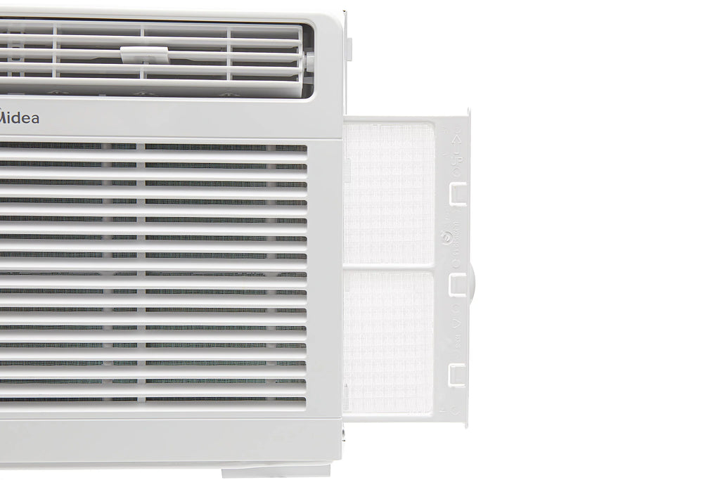 Midea 5,000 BTU 115V Window Air Conditioner with Comfort Sense Remote, up to 150 Sq. ft., Black, MAW05R1WWT-T