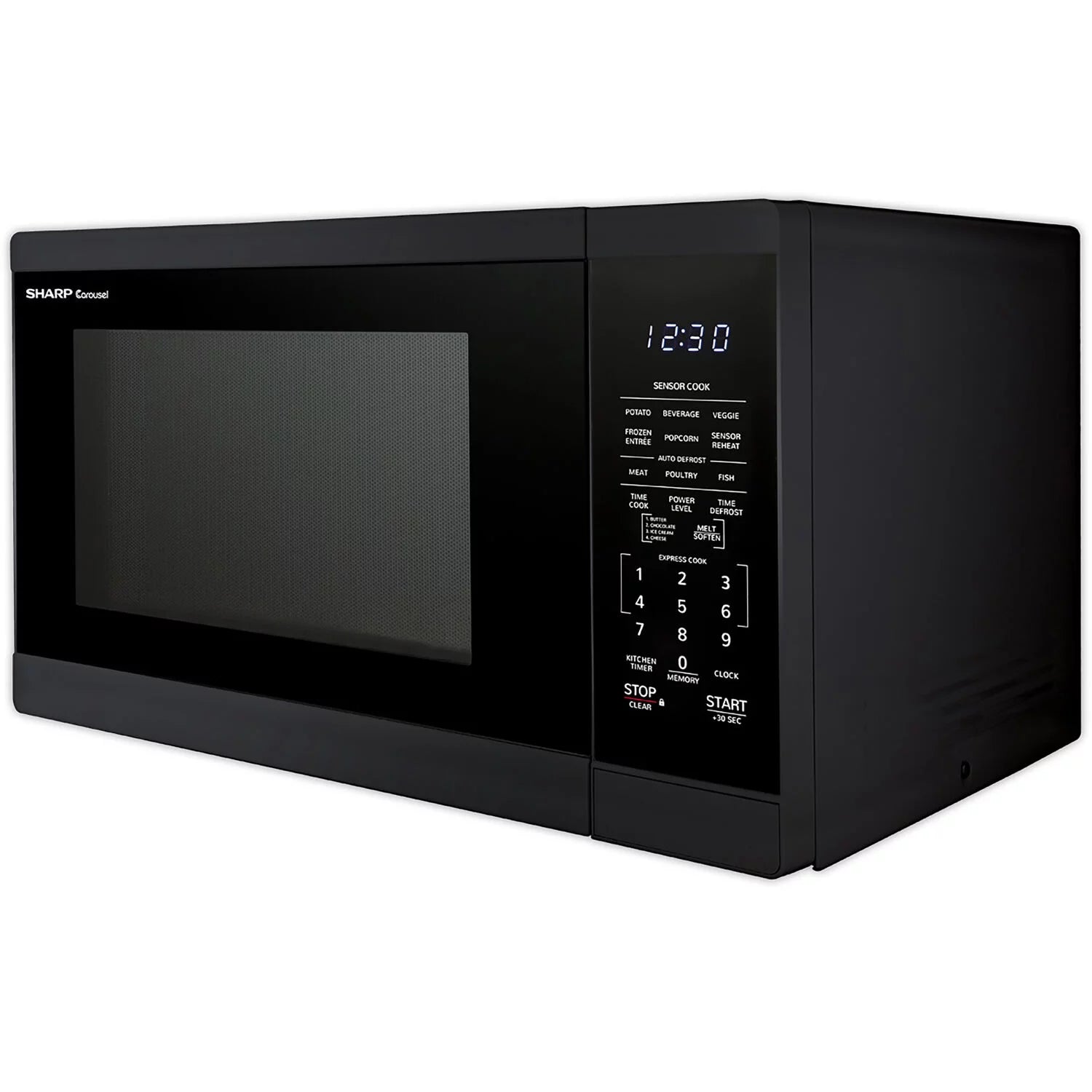 Sharp 1.4-Cu. Ft. Countertop Microwave Oven in Black