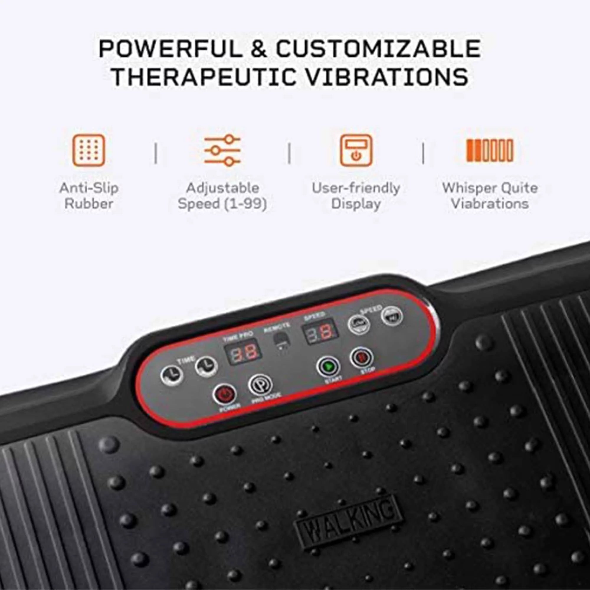LifePro Waver Vibration Plate Home Workout Equipment for Weight Loss & Toning Muscle Exercise Machine, Black