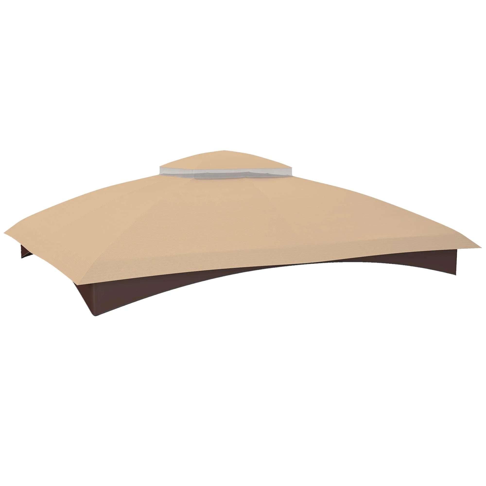 Outsunny Gazebo Canopy Replacement for 10' x 12' Patio Gazebo, Beige