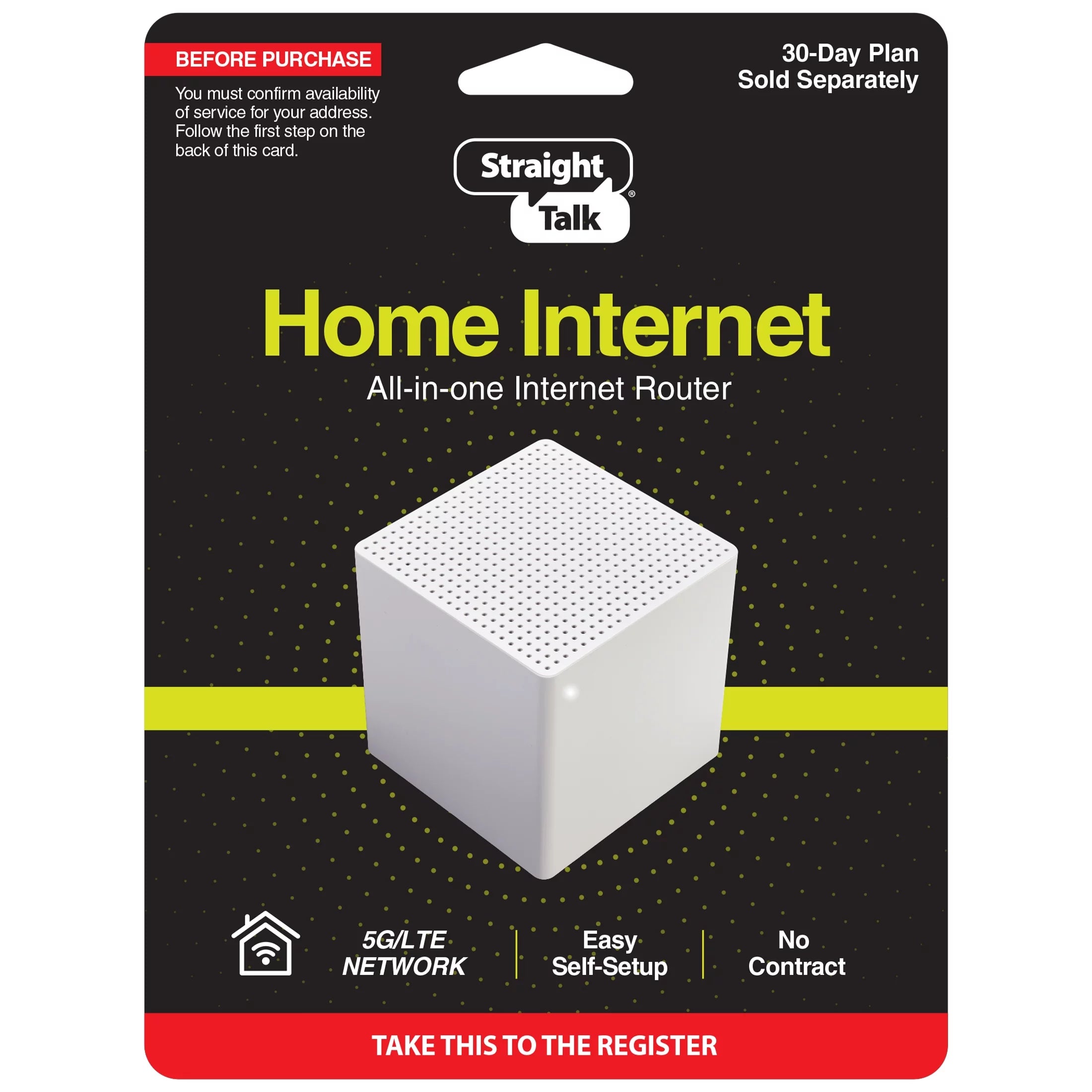 Straight Talk Home Internet Router, White - Prepaid
