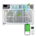 Zimtown 10000BTU 1050W Window Air Conditioner With WIFI And Remote, White