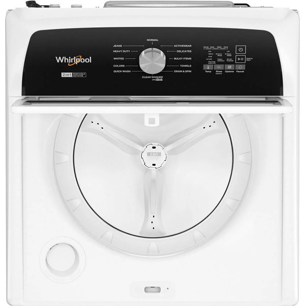 Whirlpool WTW5057LW 4.7 - 4.8 Cu. ft. Top Load Washer w/ Removable Agitator