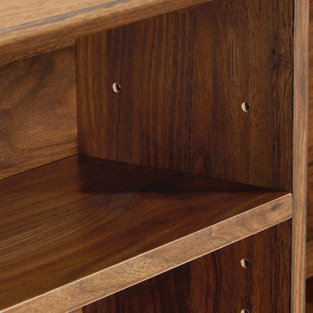 Your Zone Storage Bed with Bookcase Headboard, Twin, Espresso Finish