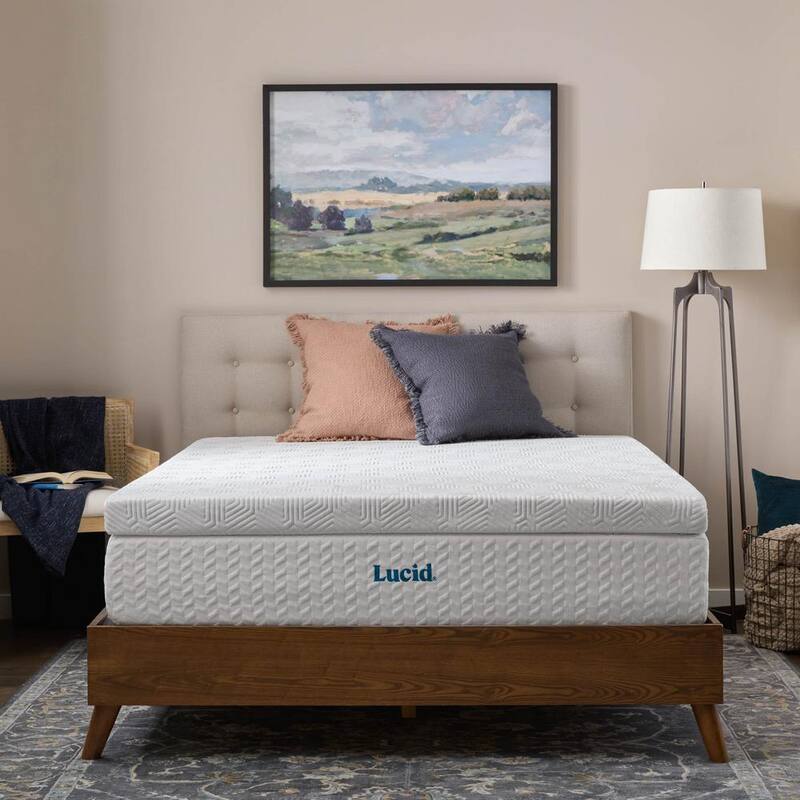 3 in. Twin Bamboo Charcoal and Gel Memory Foam Mattress Topper
