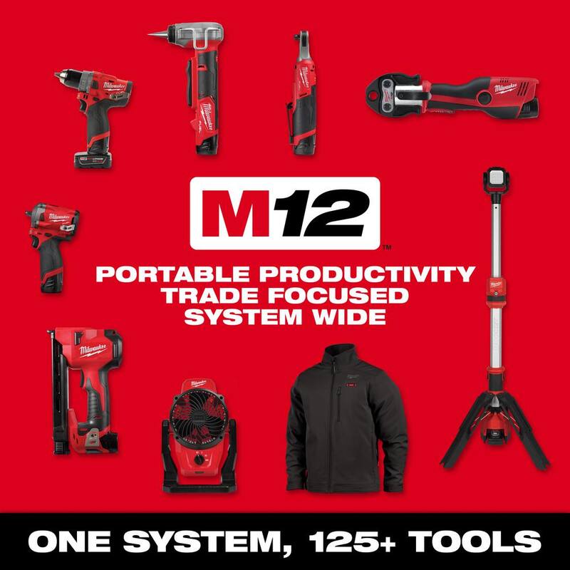 M12 FUEL 12V Lithium-Ion Brushless Cordless 3/8 in. and 1/2 in. Ratchet with Two 3.0 Ah Batteries