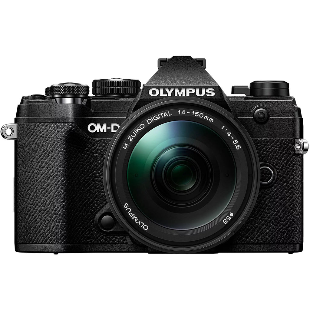 Olympus OM-D E-M5 Mark III Mirrorless Camera with 14-150mm Lens (Black) + Advanced Accessory Bundle: SanDisk 128GB Extreme SDXC, Universal Speedlite & Much More (27pc Bundle)