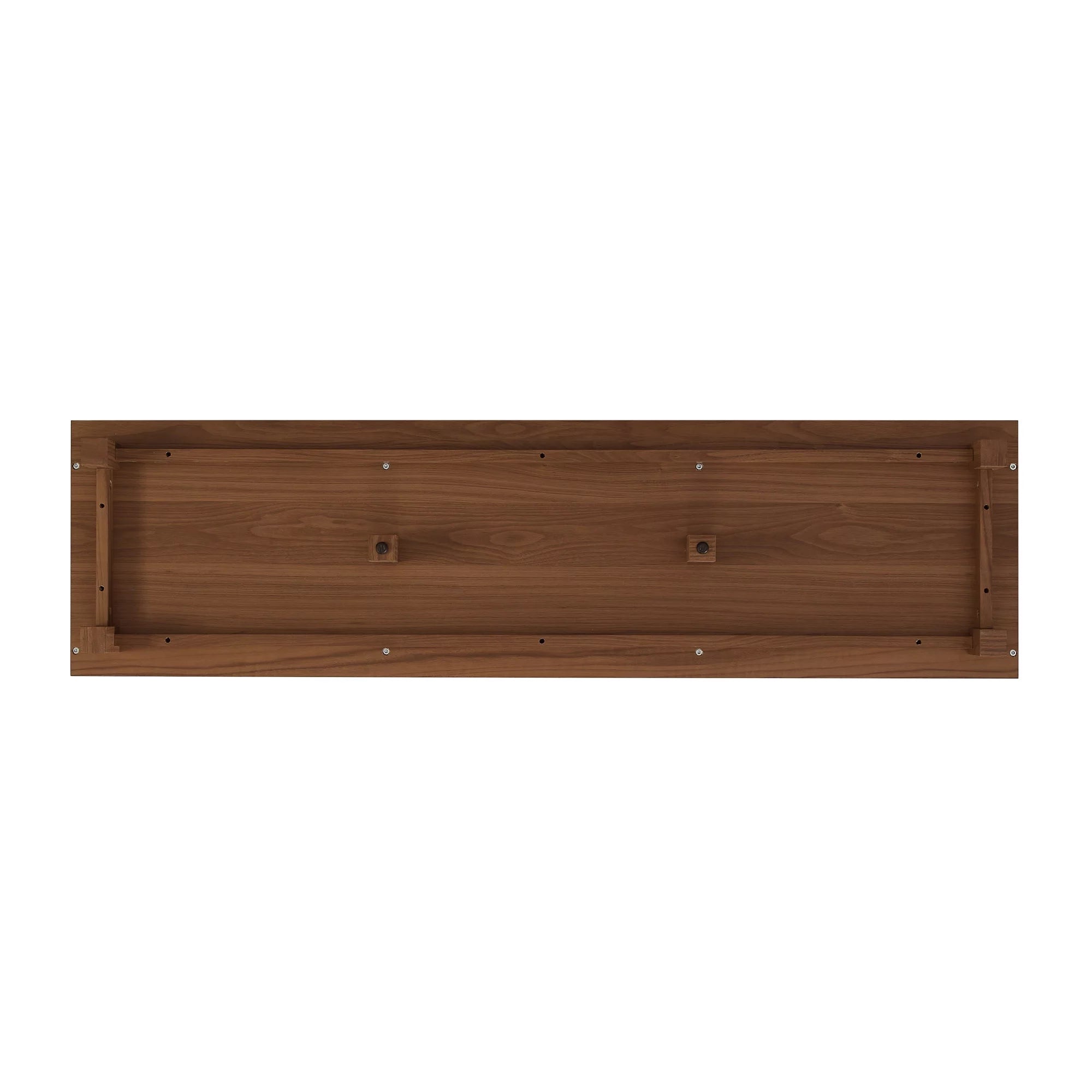 Manor Park Mid-Century Modern 2-Door Reeded TV Stand for TVs up to 65", Mocha