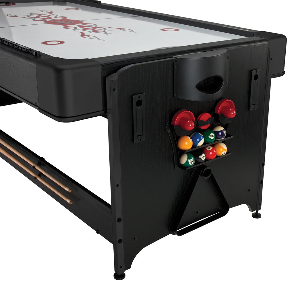 Fat Cat Pockey 7' 2-in-1 Billiards and Air Hockey Game Table