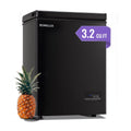 DEMULLER Deep Chest Freezer Mini Freezer with Electronic Display Screen 2 Removable Baskets YX-63-BLACK