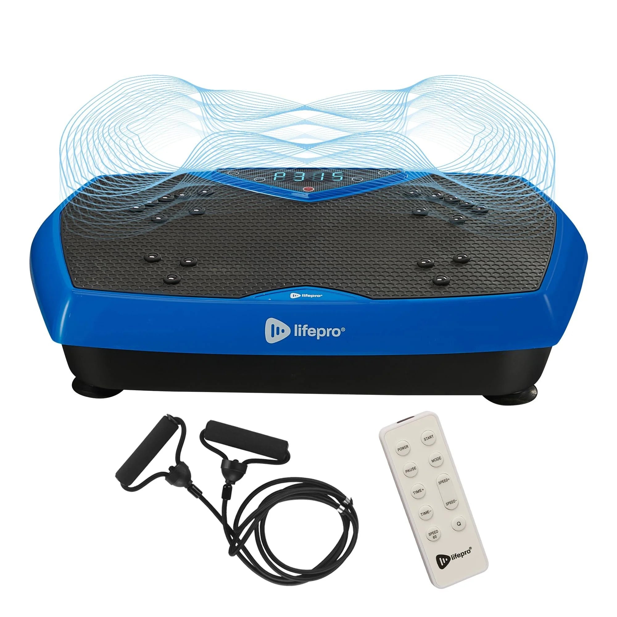 Lifepro Vibration Plate Exercise Machine Whole Full Body Workout Machine Blue