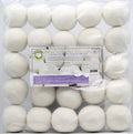 EcoJeannie Wooland  Wholesale Bulk Laundry XL Premium Wool Dryer Balls - 100% New Zealand Organic Wool Natural Fabric Softener For Sensitive Skin, Babies (75 Count)