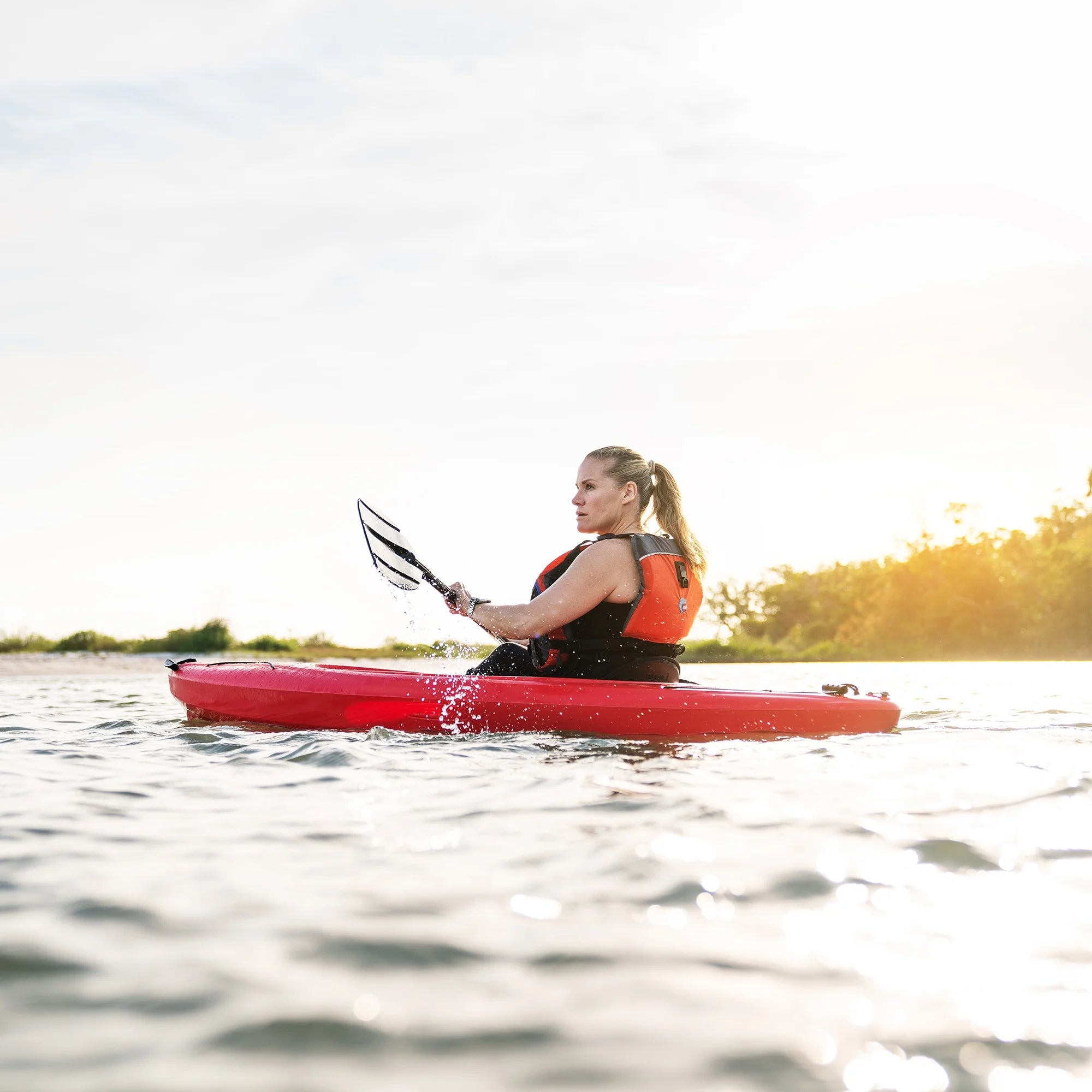 Lifetime Pacer 8 ft Sit-Inside Kayak, Fire Red (91036)