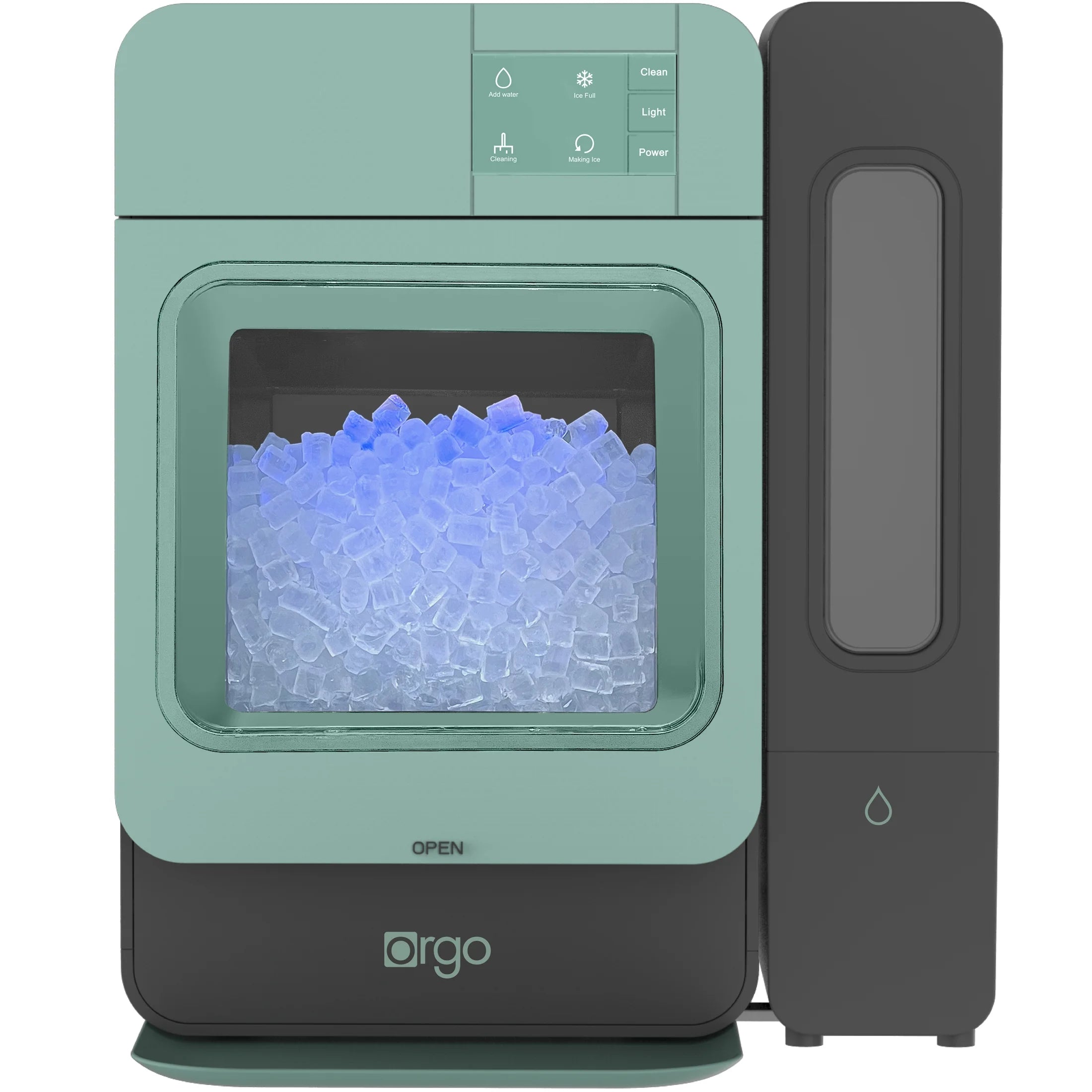 Orgo Products Sonic Countertop Ice Maker, Nugget Ice Type, Sage