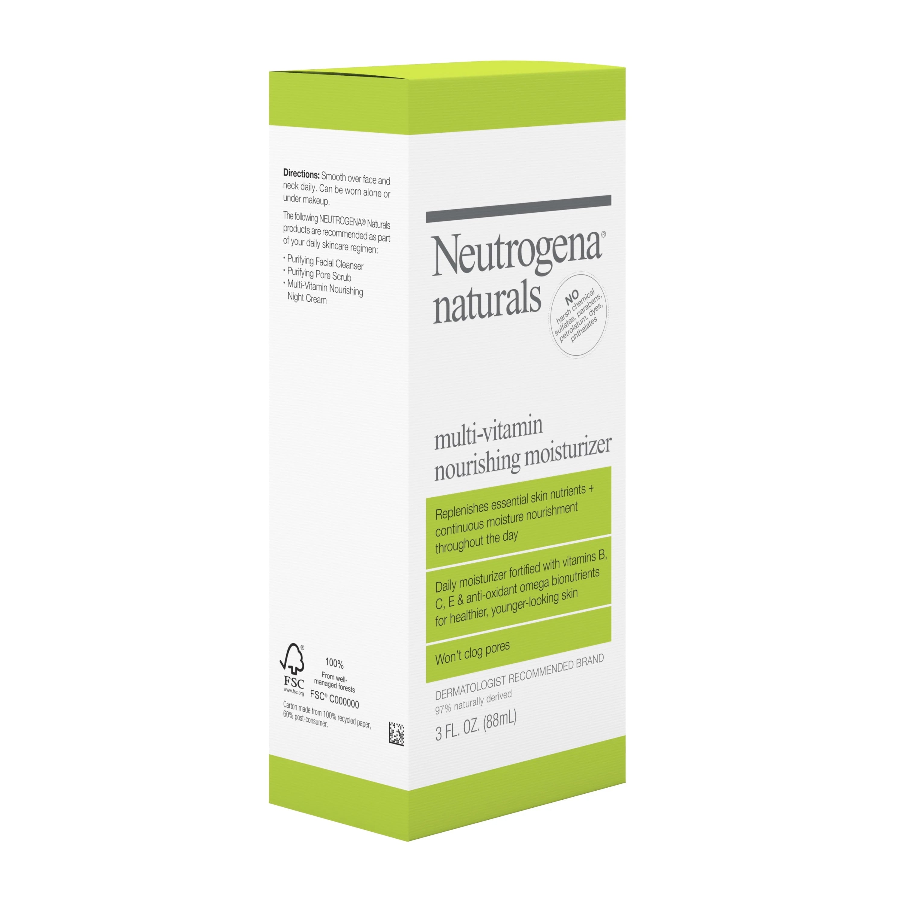 Neutrogena Naturals Multi-Vitamin Nourishing Daily Face Moisturizer, 3 fl oz