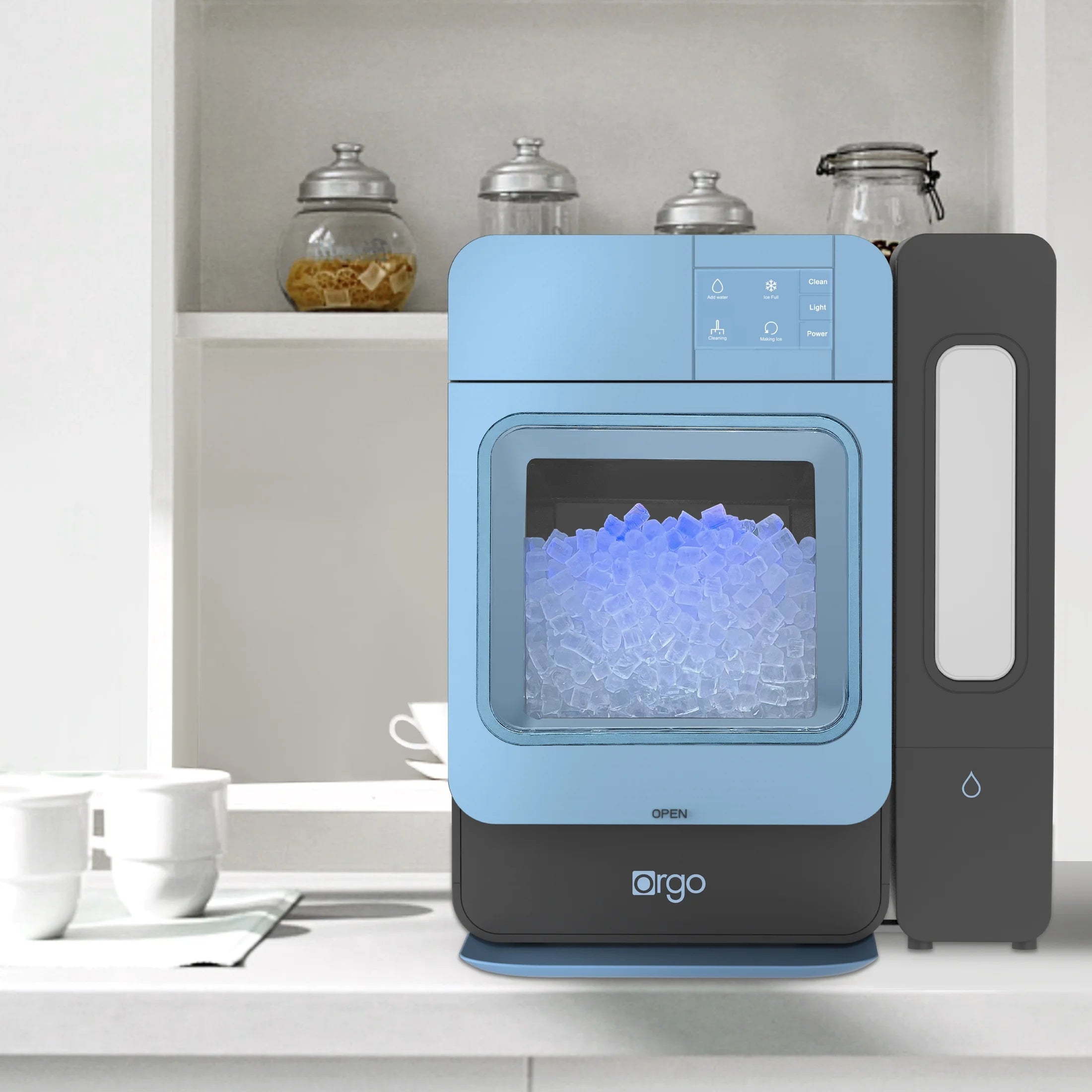 Orgo Products Sonic Countertop Ice Maker, Nugget Ice Type, Sage