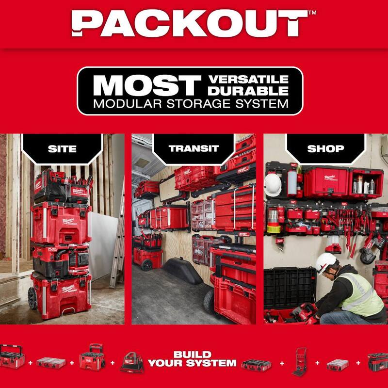 Packout Tool Station with Packout Compact Wall Plate