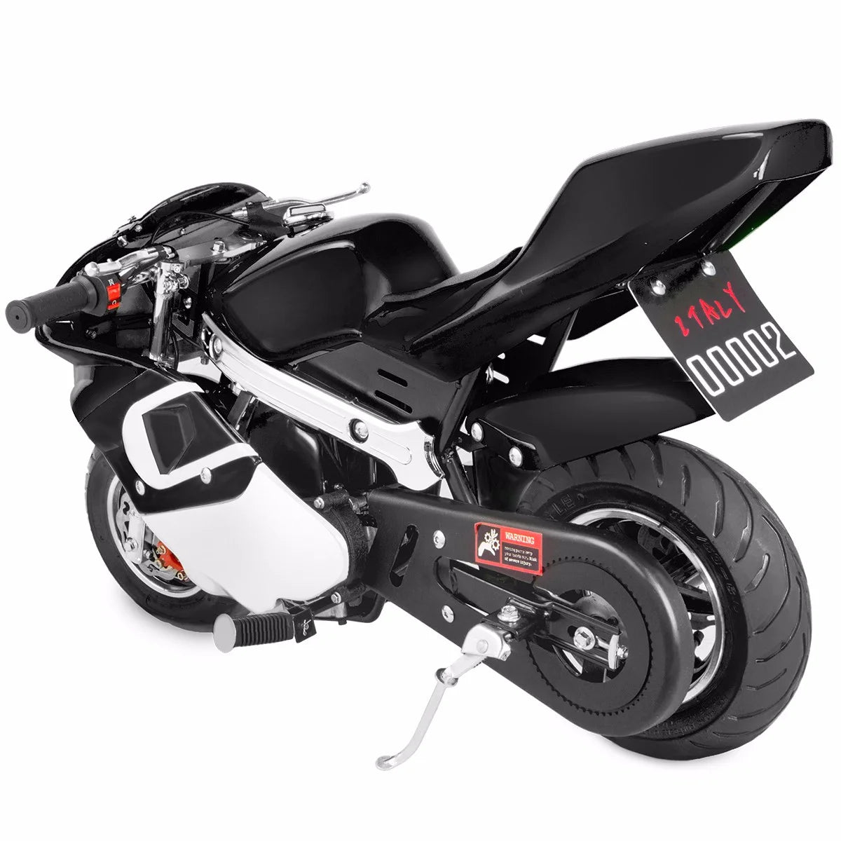 XtremepowerUS Gas Pocket Bike Motorcycle 40cc 4-stroke Engine, Black